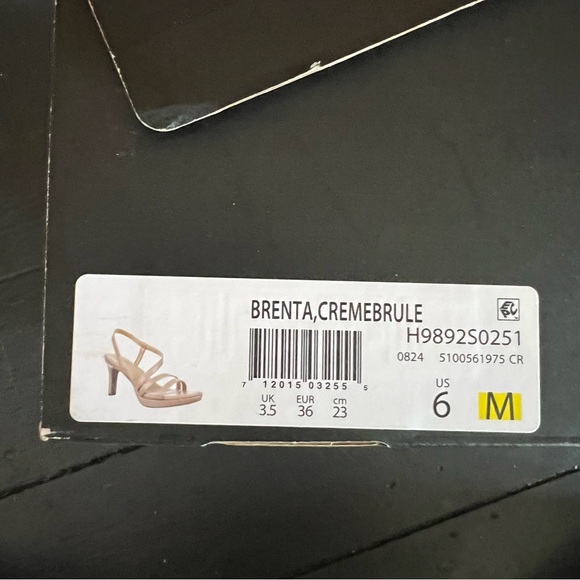 Strappy Nude Heeled Sandals | Naturalizer Brenta in Crème Brule - Picture 2 of 5